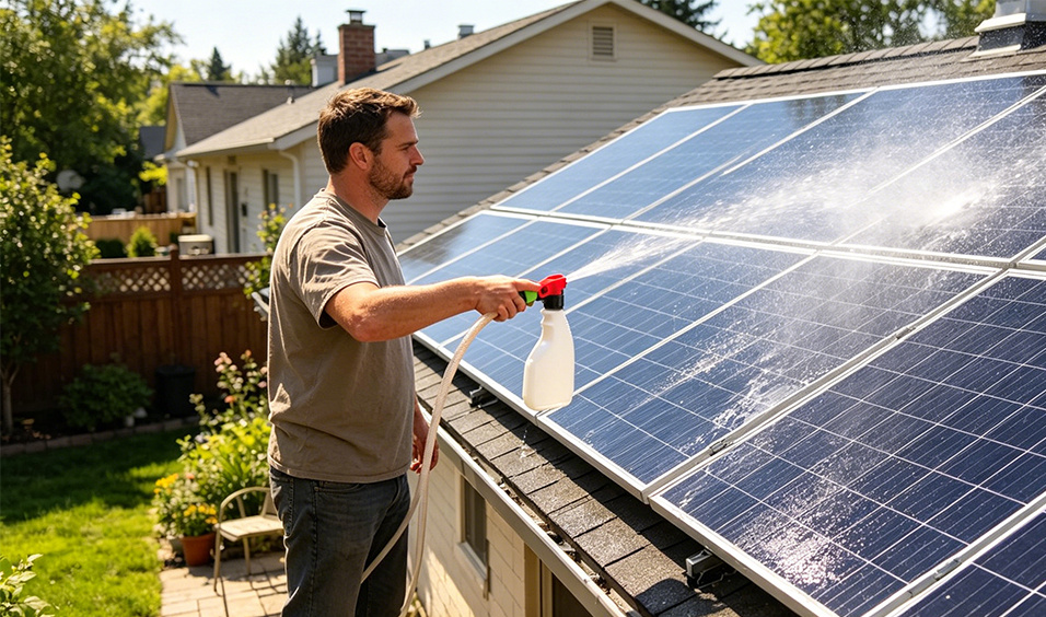 Mantenimiento de paneles solares