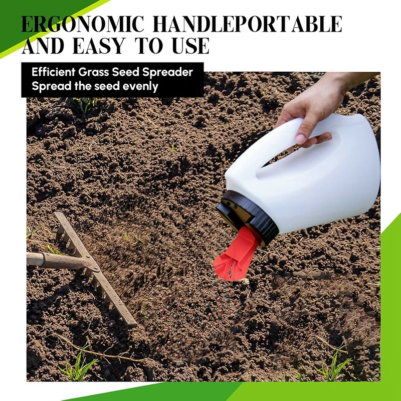 Esparcidor manual de botella esparcidor de mano de 3000 ml para fertilizante de semillas de c&eacute;sped y arena de hielo