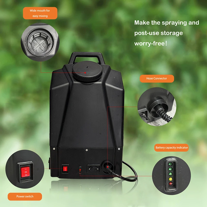 Kobold-pulverizador de mochila el&eacute;ctrico de 20L, pulverizador con bater&iacute;a recargable para agricultura, desinfecci&oacute;n de c&eacute;sped y jard&iacute;n (moldeo por soplado)