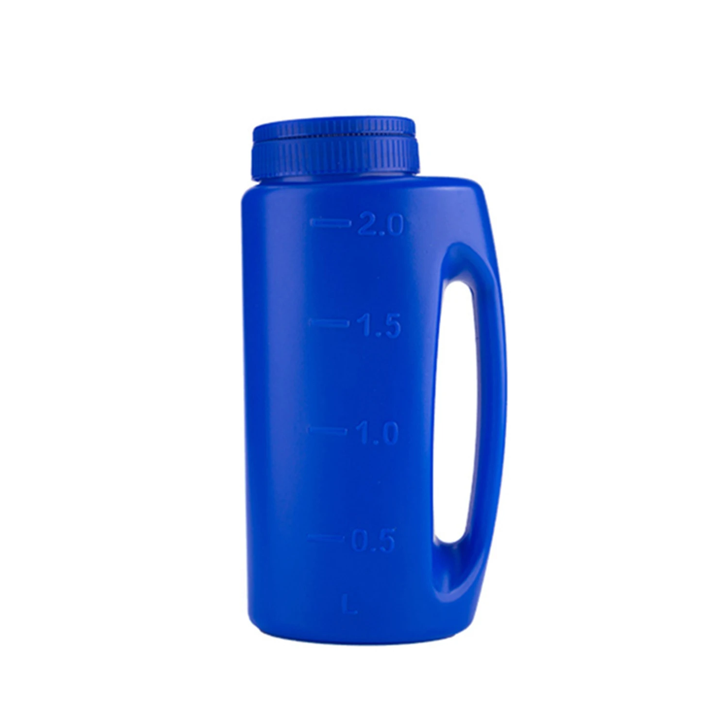 Botella esparcidora de mano de 2L con orificios ajustables para semillas de c&eacute;sped, esparcidor de alimentaci&oacute;n y hierba derretida con hielo