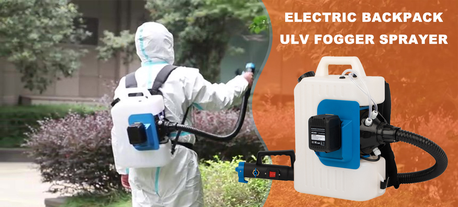 Pulverizador ULV con batería de litio de 10L con gotita ajustable para control de plagas agrícolas, saneamiento y desinfección