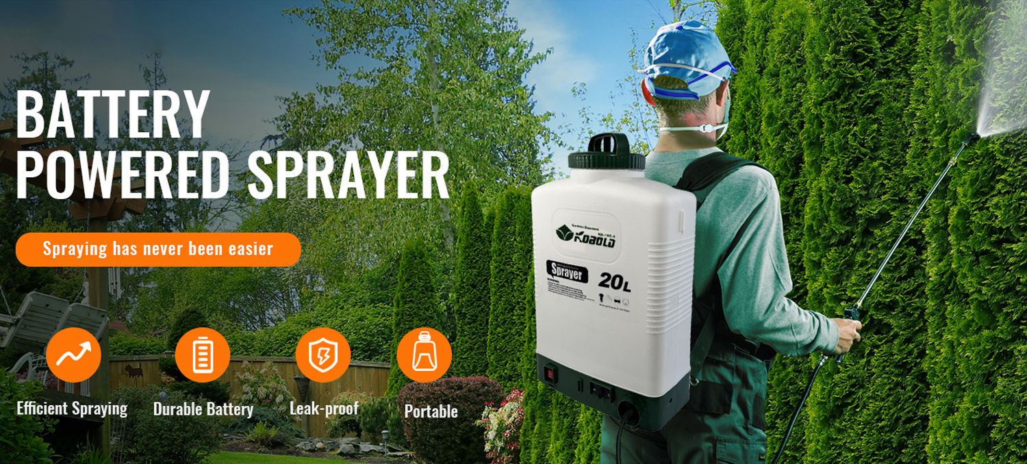 Kobold-pulverizador de mochila eléctrico de 20L, pulverizador con batería recargable para agricultura, desinfección de césped y jardín