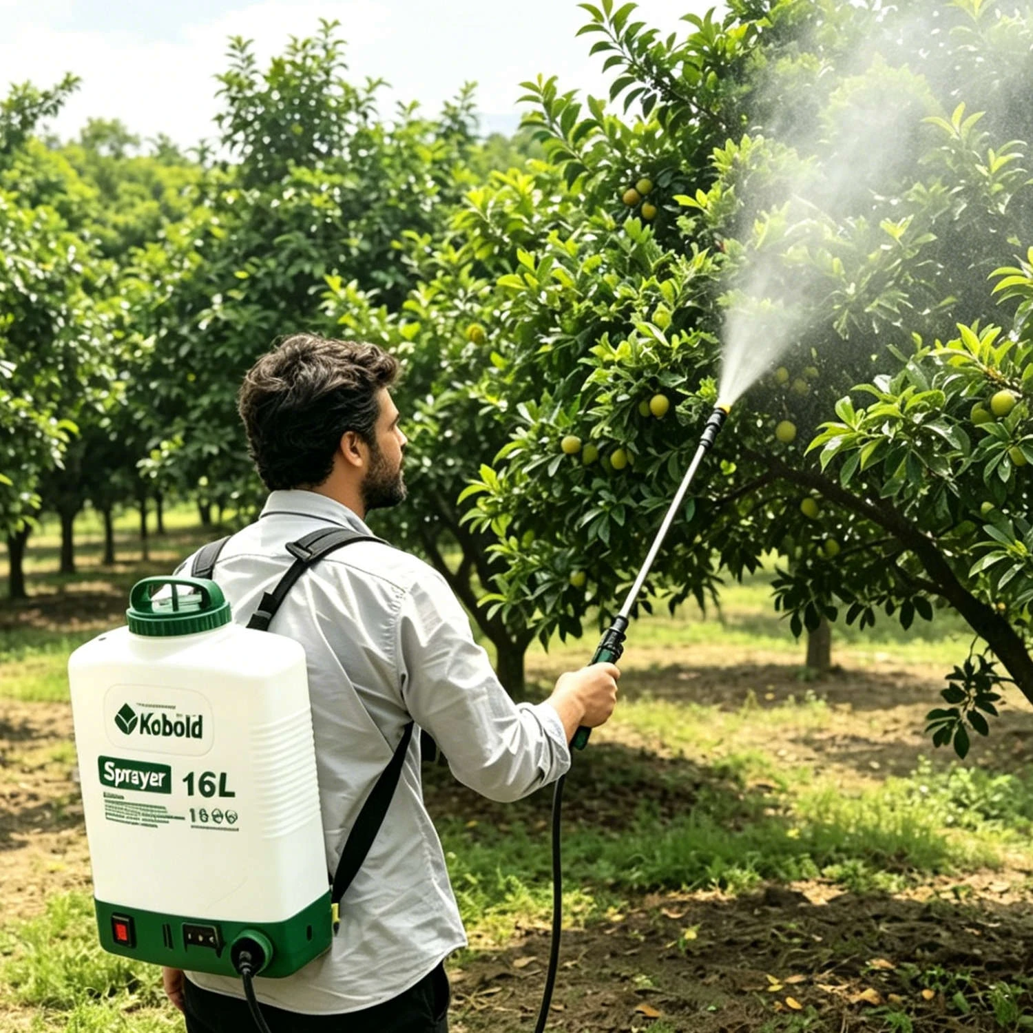 Kobold-pulverizador de mochila el&eacute;ctrico de 20L, pulverizador con bater&iacute;a recargable para agricultura, desinfecci&oacute;n de c&eacute;sped y jard&iacute;n