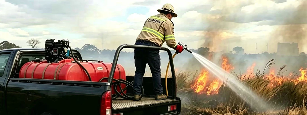 Pistola pulverizadora de 800 PSI: aplicaci&oacute;n eficaz en la extinci&oacute;n de incendios forestales