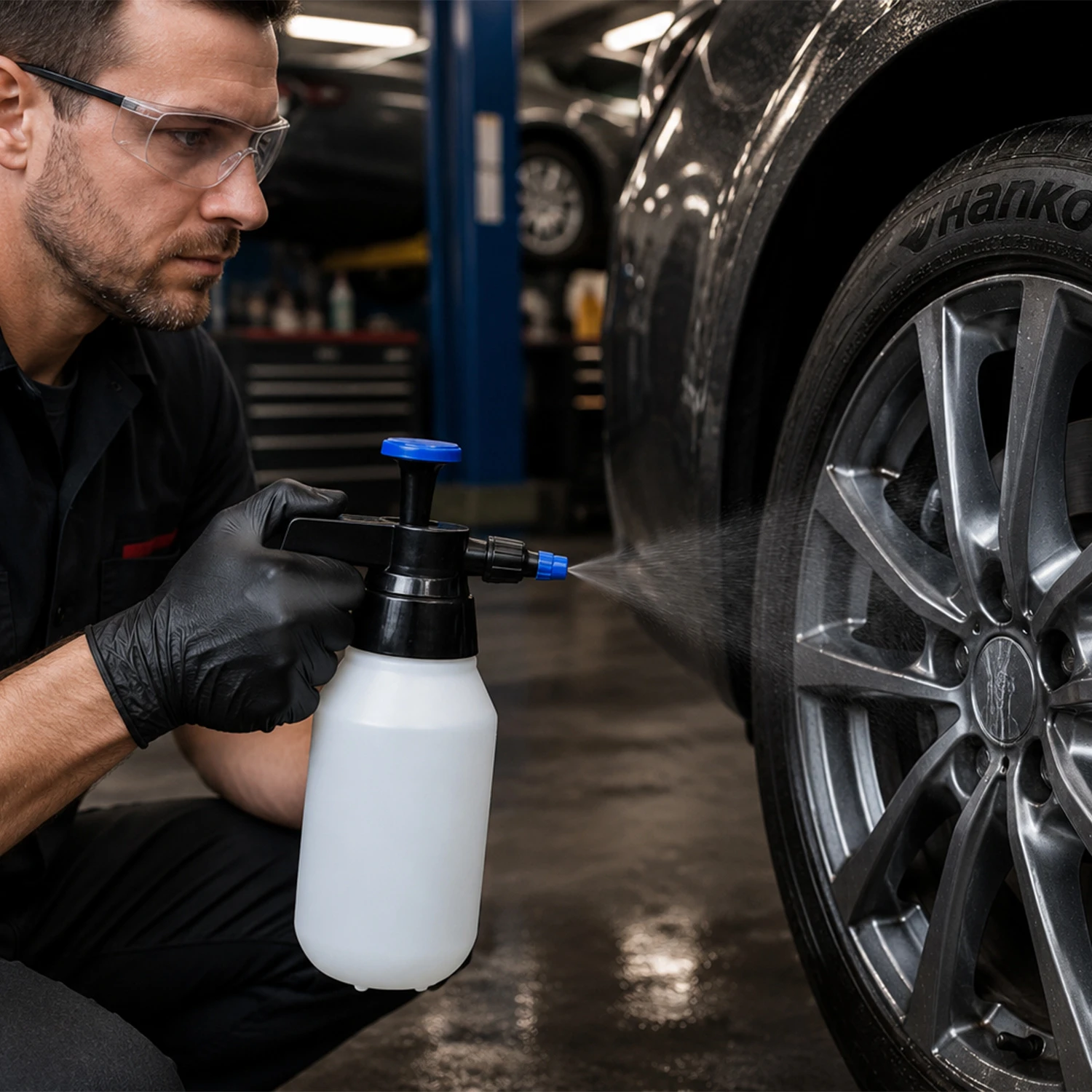 Rociador de solvente de 1,5 l con boquilla de pl&aacute;stico para mantenimiento industrial del cuidado del autom&oacute;vil