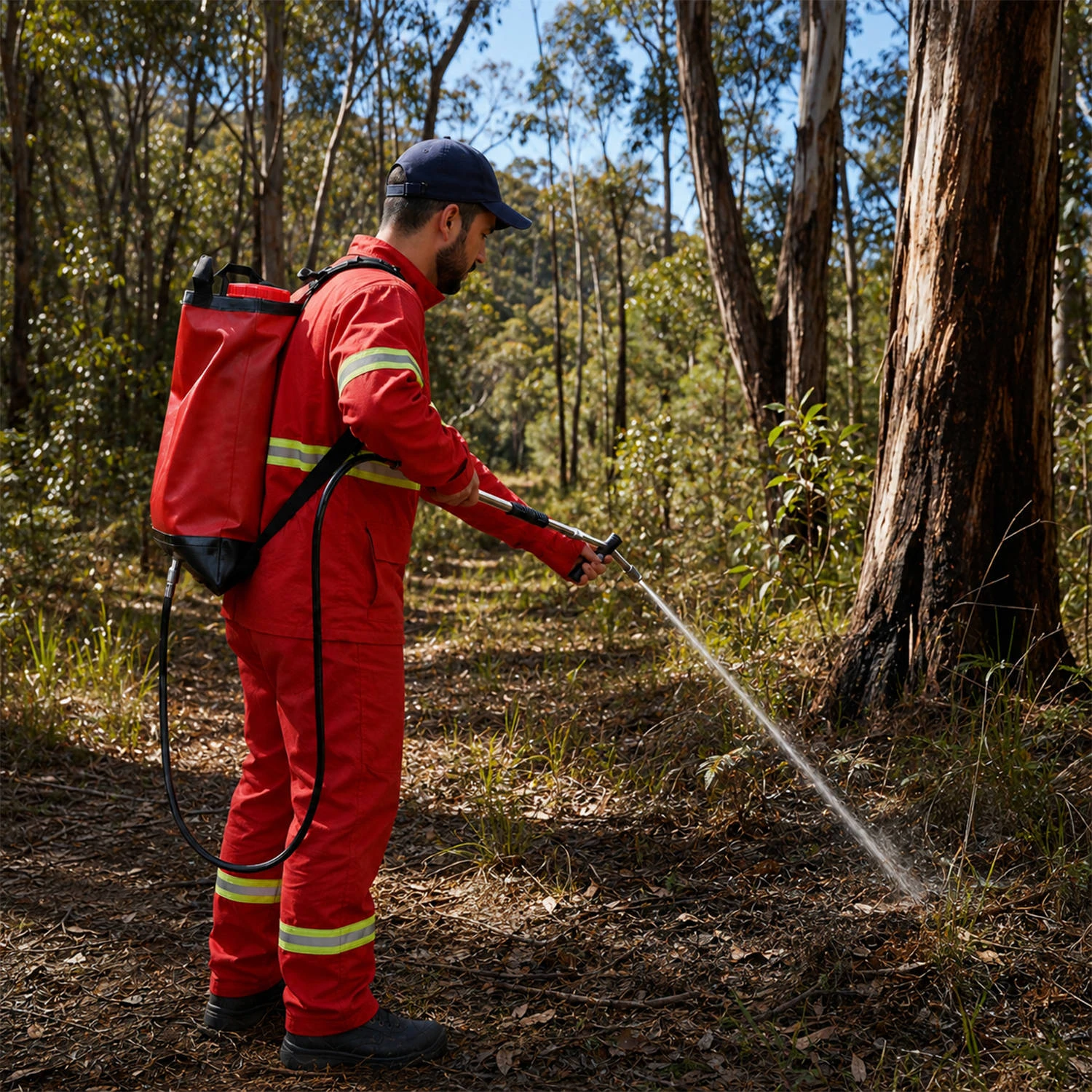 Bolso port&aacute;til de la lucha contra incendios de la mochila 20L con el coj&iacute;n acolchado para el control de incendios forestales