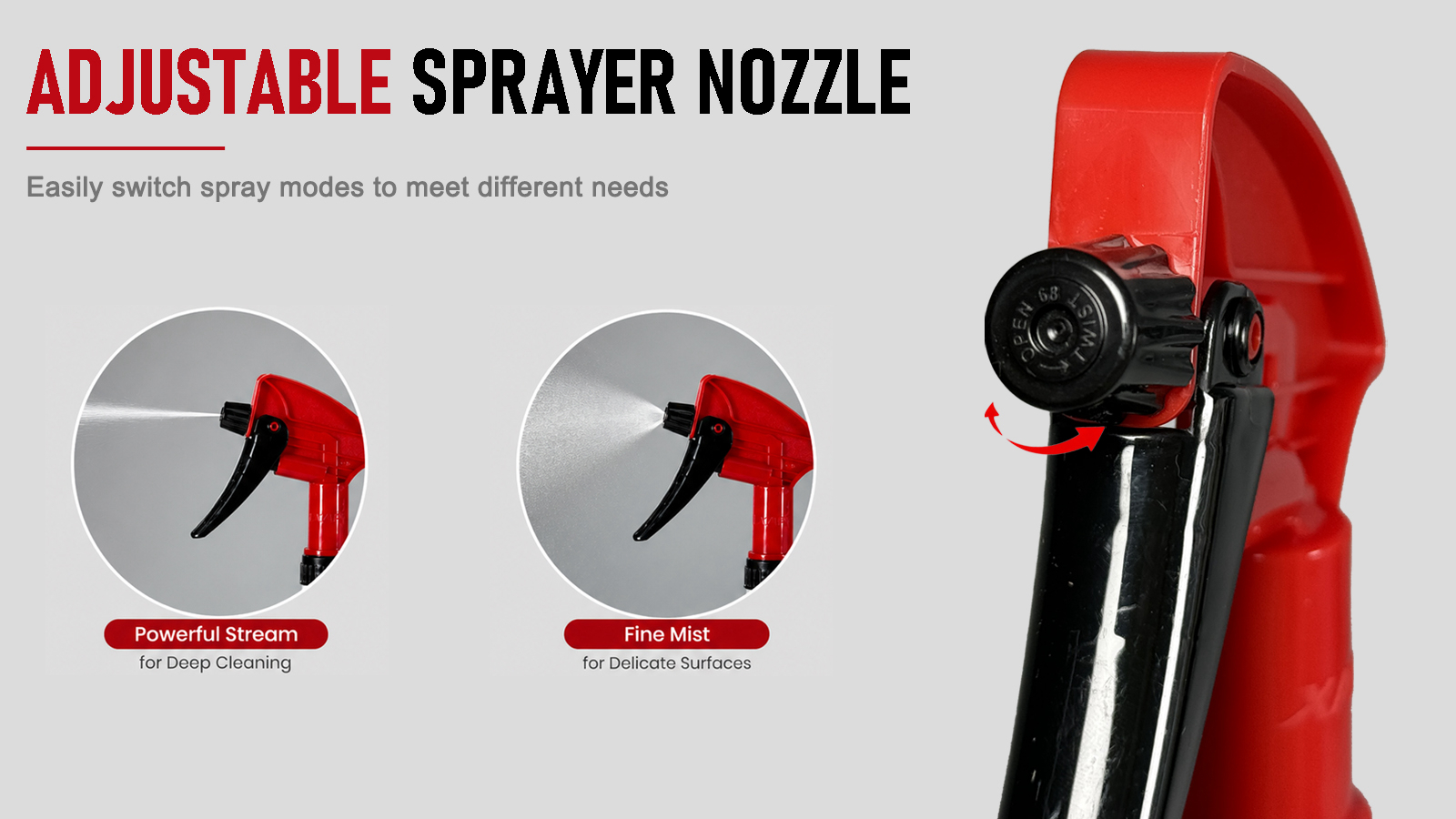 Pulverizador de gatillo profesional Botella pulverizadora para detalles automotrices de alta resistencia (750 ml)
