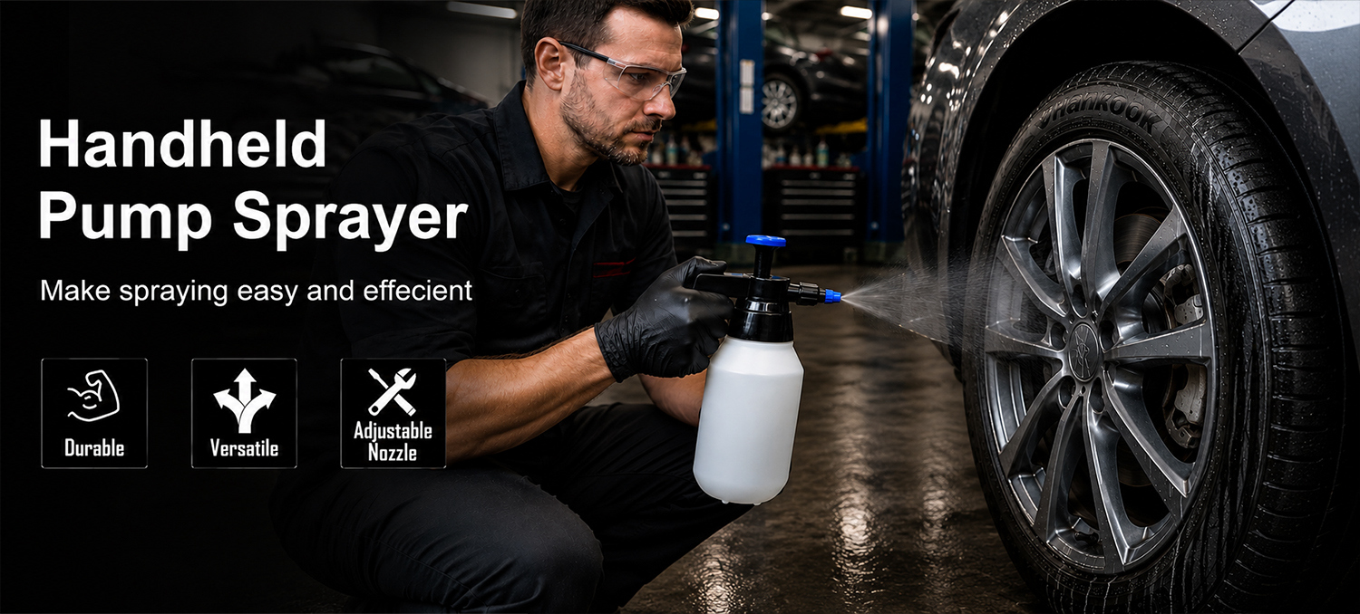Rociador de solvente de 1,5 l con boquilla de plástico para mantenimiento industrial del cuidado del automóvil