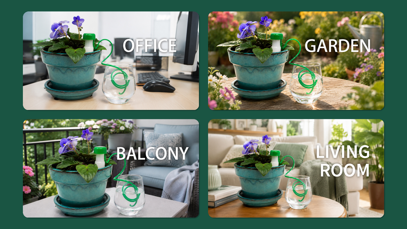 Regadera automática para plantas de interior y exterior, sistema de riego de jardín (pequeño)