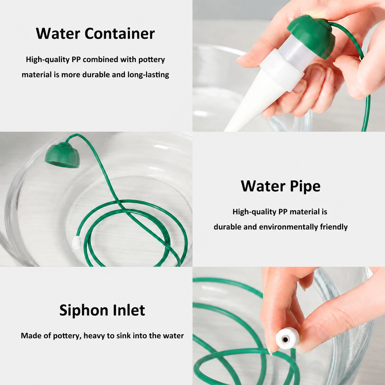 Bebederos autom&aacute;ticos para plantas con picos de riego autom&aacute;tico para plantas de interior y exterior (grandes)