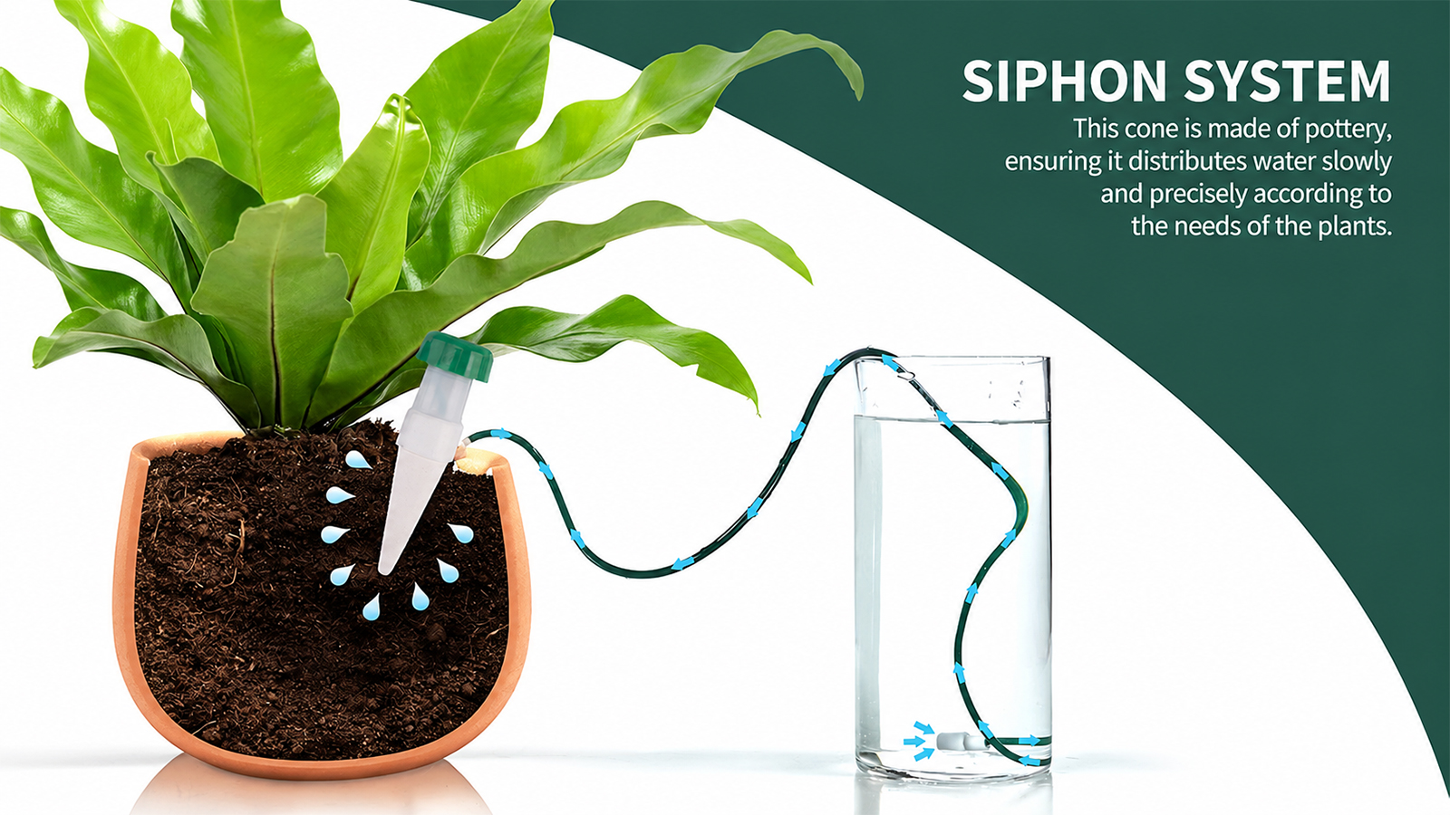 Regadera automática para plantas de interior y exterior, sistema de riego de jardín (pequeño)