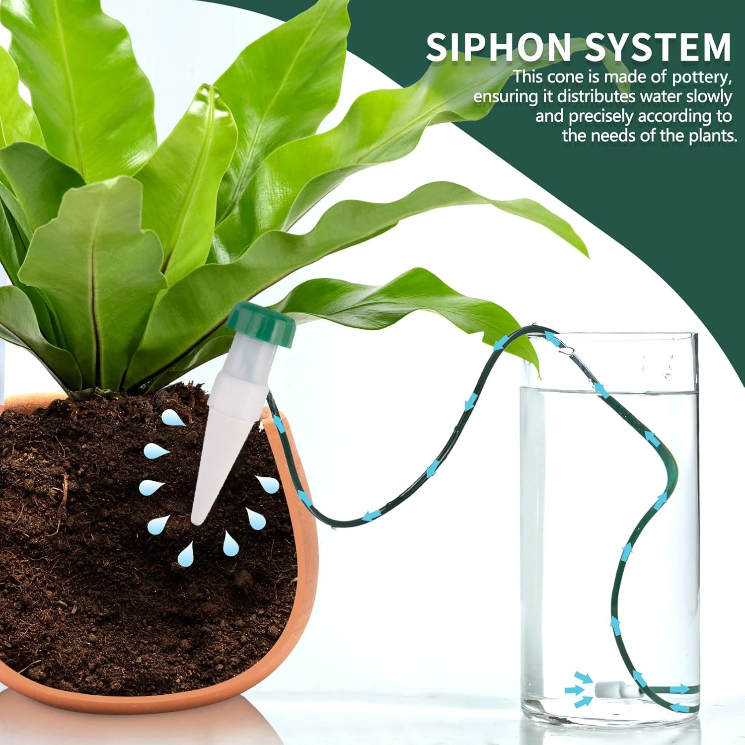 Regadera autom&aacute;tica para plantas de interior y exterior, sistema de riego de jard&iacute;n (peque&ntilde;o)