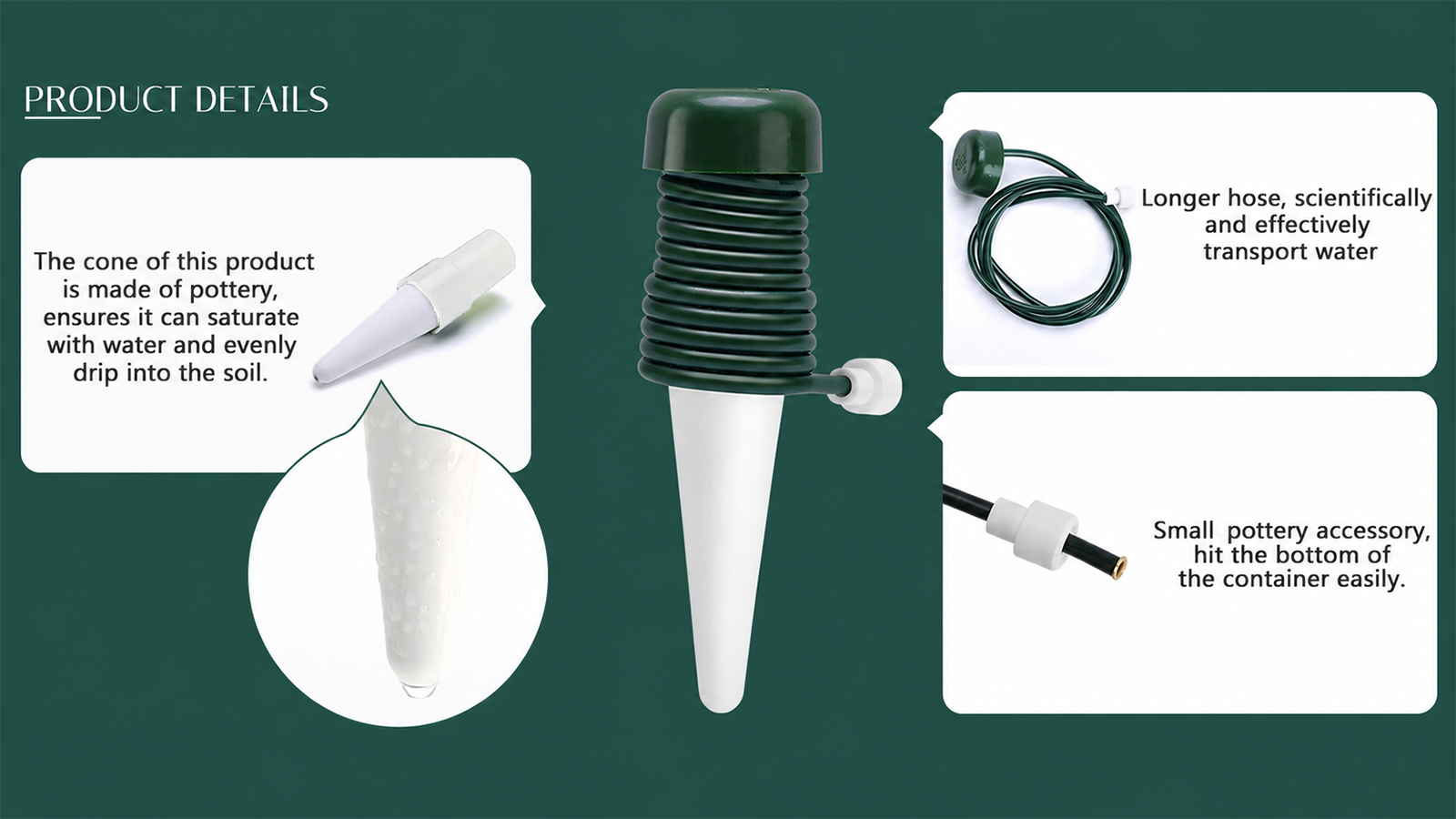 Regadera automática para plantas de interior y exterior, sistema de riego de jardín (pequeño)