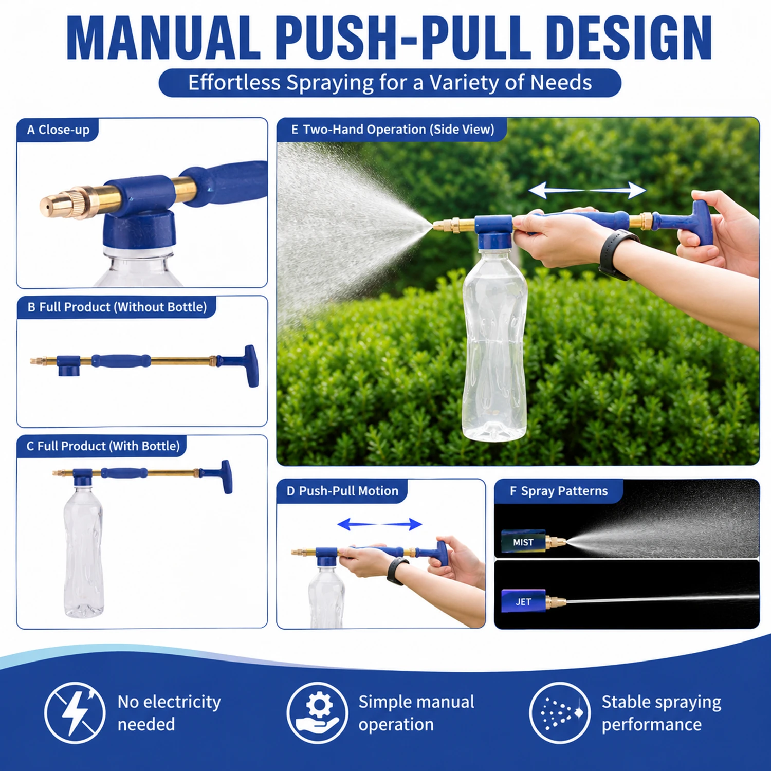 Pulverizador Flit de boquilla &uacute;nica para control de plagas en jardiner&iacute;a y limpieza ligera