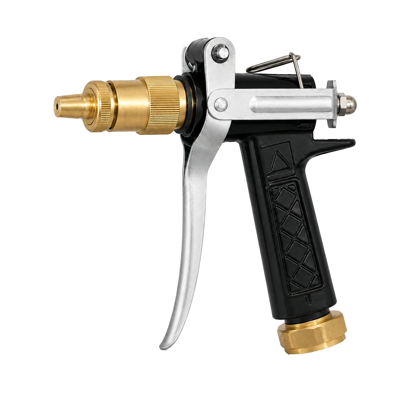 Pistola pulverizadora con boquilla ajustable para lavado de coches, riego de jardines y limpieza de exteriores